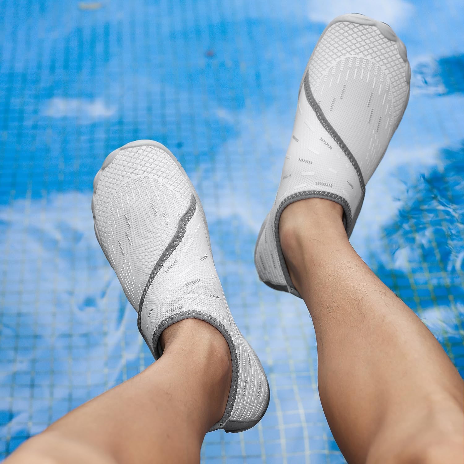 Water Shoes 男式女式速干赤脚游泳沙滩泳池鞋 水上瑜伽袜适合远足、散步、潜水、冲浪、户外水上运动