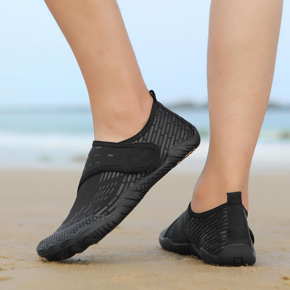 Water Shoes 男式女式速干赤脚游泳沙滩泳池鞋 水上瑜伽袜适合远足、散步、潜水、冲浪、户外水上运动