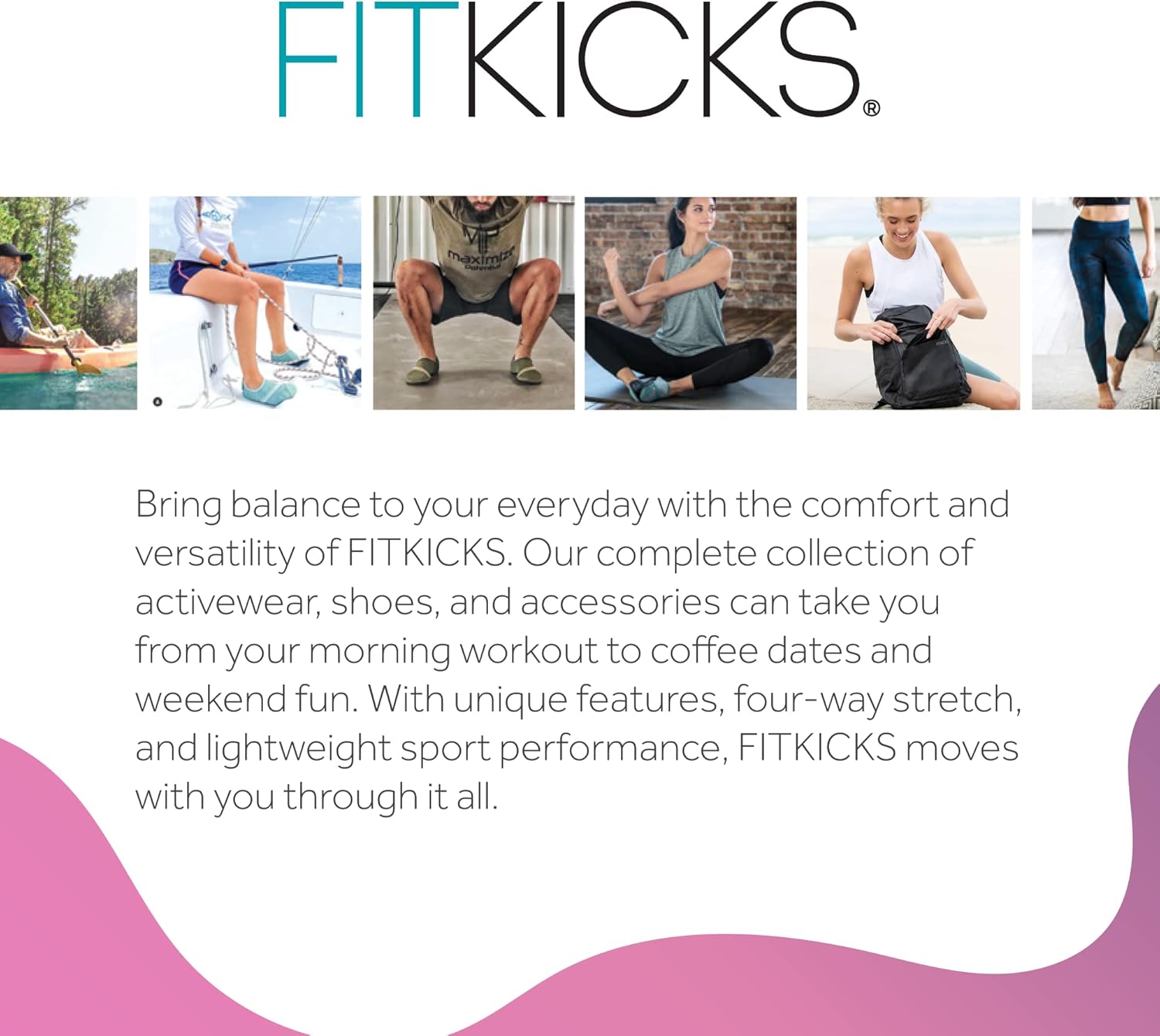 FITKICKS Original 女式可折叠 Active Lifestyle 极简主义鞋 赤脚瑜伽运动水鞋