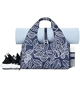 sportsnew 瑜伽垫包手提包瑜伽健身包男女防水湿口袋和钩环,快速取用存储瑜伽垫包