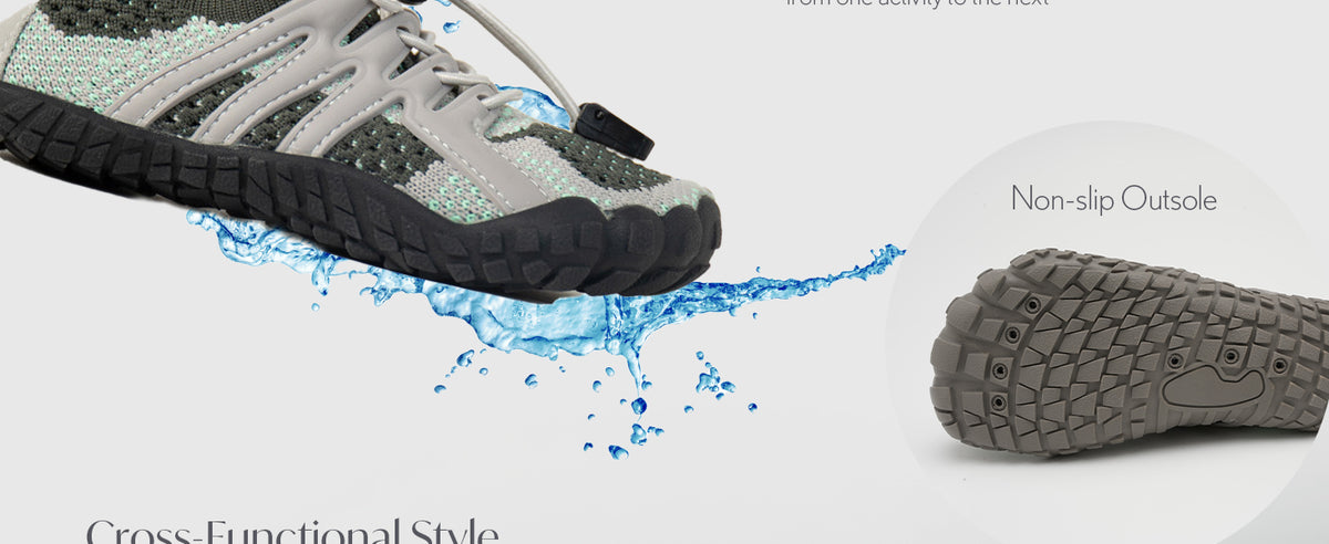 Stelle 赤脚鞋女士男士徒步水鞋带可调节鞋带成人速干沙滩游泳泳池越野跑步户外运动划船攀岩瑜伽