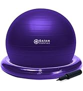 Gaiam 圆形瑜伽枕 柔软冥想靠垫 适用于瑜伽、按摩和背部支撑 透气棉填充 拉链超细纤维套 易携带手柄 可机洗