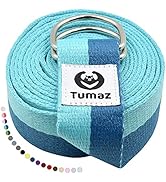 Tumaz 瑜伽垫包,带可调节肩带,适合卷垫,最大可达 26 英寸(约 66.0 厘米),可装必需品,坚固的G形钩闭合