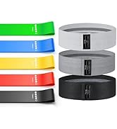 Renoj Resistance Bands, Yoga Starter Sets for Women and Men, 3 Set of Stretch Exercise Workout Bands for Booty Legs, Elastic Pilates Flexbands