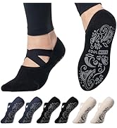 CoolMate 女式普拉提袜,瑜伽袜,船员防滑女士,适合锻炼,桶,普拉提礼品