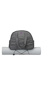 Gaiam Cargo 瑜伽垫包,全拉链瑜伽垫背带,可调节肩带,前后手机袋带耳塞开叉,时尚实用的健身垫支架,男女均适用