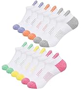 Toes Home 女式普拉提袜带防滑抓手,瑜伽船员袜适用于巴雷医院粘性拖鞋袜 4 双装