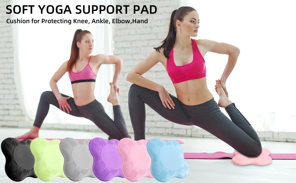 2 件装瑜伽护膝垫超厚适用于膝盖、肘部、手腕、手部、头部、泡沫、普拉提、跪垫、瑜伽、膝盖、膝盖、肘部、手腕、头部、泡沫、普拉提、跪垫、支撑 泡沫垫 男女均适用