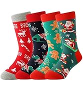 Pilates Socks with Grips for Women, 3 Pairs Long Scrunch Non Slip Yoga Barre Workout Slouch Socks