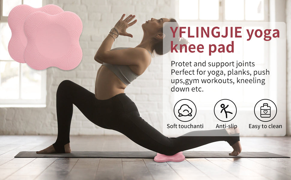 2 件装瑜伽护膝垫超厚适用于膝盖、肘部、手腕、手部、头部、泡沫、普拉提、跪垫、瑜伽、膝盖、膝盖、肘部、手腕、头部、泡沫、普拉提、跪垫、支撑 泡沫垫 男女均适用