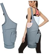 sportsnew 女士瑜伽健身包,带鞋隔层和干湿储物口袋和可调节瑜伽垫支架