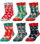 Pilates Socks with Grips for Women, 3 Pairs Long Scrunch Non Slip Yoga Barre Workout Slouch Socks