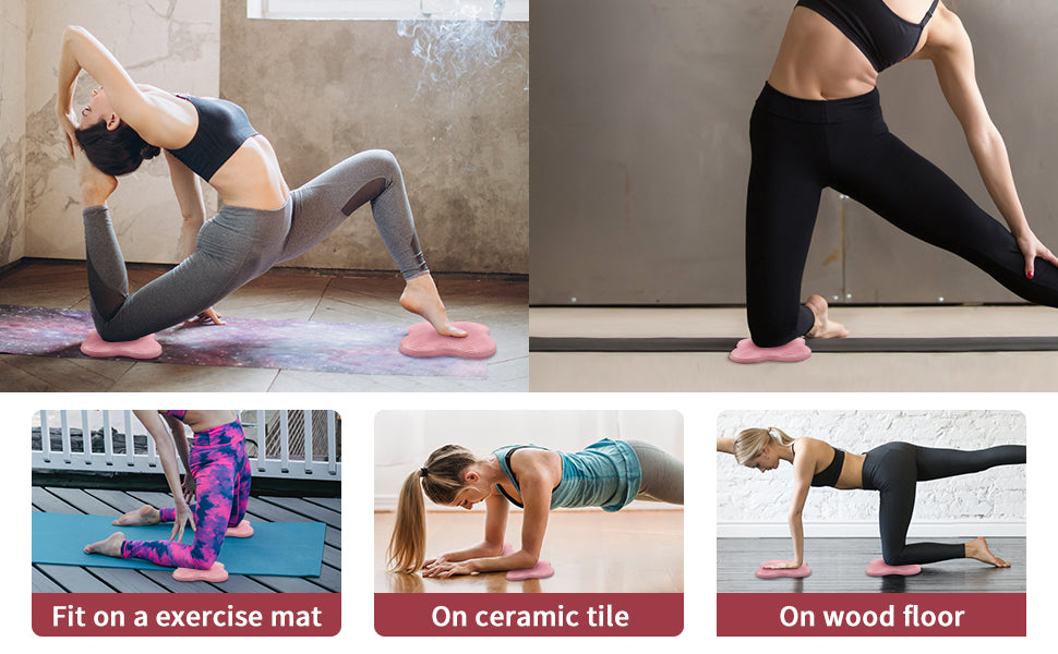 2 件装瑜伽护膝垫超厚适用于膝盖、肘部、手腕、手部、头部、泡沫、普拉提、跪垫、瑜伽、膝盖、膝盖、肘部、手腕、头部、泡沫、普拉提、跪垫、支撑 泡沫垫 男女均适用