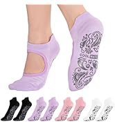 CoolMate 女式普拉提袜,瑜伽袜,船员防滑女士,适合锻炼,桶,普拉提礼品