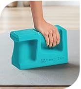 Deep-Zen® 瑜伽砖手腕支撑;瑜伽块 2 件装,带护膝和带子,减轻手腕重量;耐用、多功能瑜伽砖锻炼块套装,阻止瑜伽