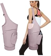 sportsnew 女士瑜伽健身包,带鞋隔层和干湿储物口袋和可调节瑜伽垫支架