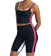 2 件套女士健身套装,2 件套搭配喇叭打底裤和运动文胸套装,适用于女式健身套装跑步瑜伽服