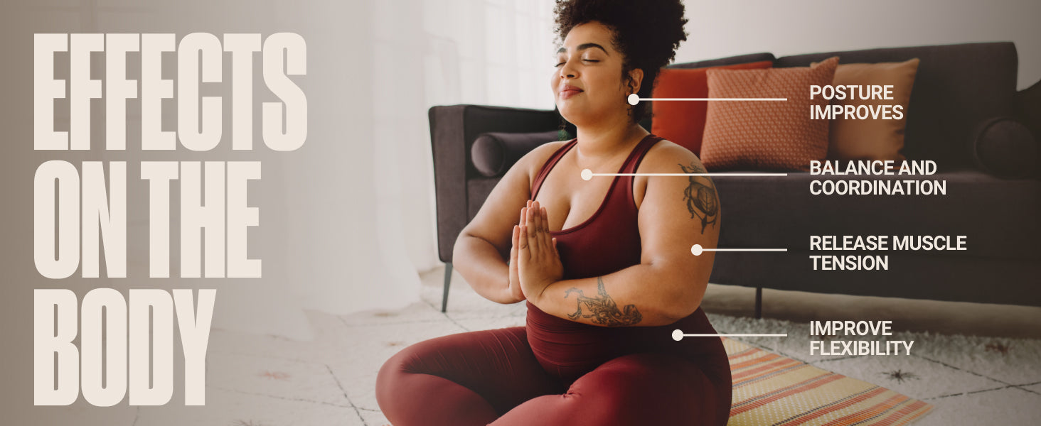 SportBit 竹制瑜伽棒 带颈枕 – 可折叠便携 5.1 英尺(约 1.9 米)移动棒和锻炼棒 – 完全可调节的瑜伽配件非常适合拉伸、姿势矫正、平衡