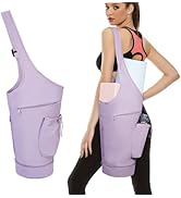 sportsnew 女士瑜伽健身包,带鞋隔层和干湿储物口袋和可调节瑜伽垫支架