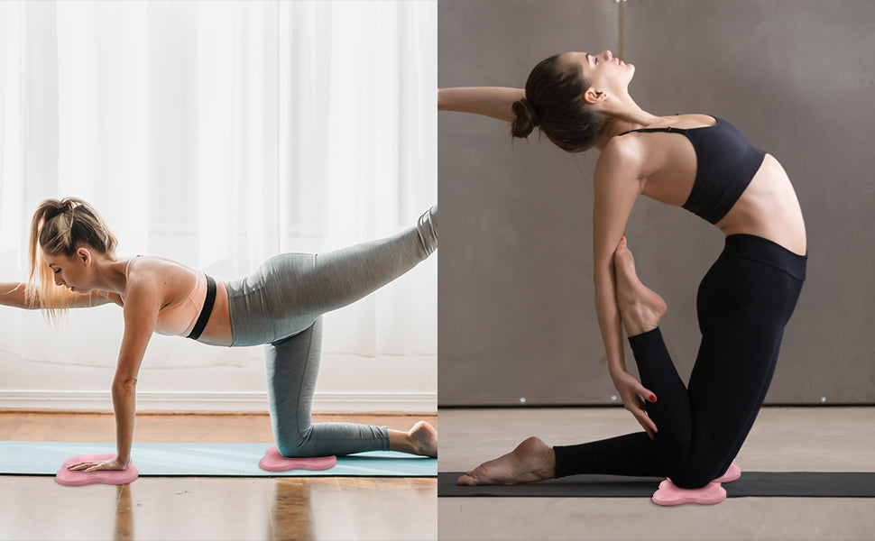 2 件装瑜伽护膝垫超厚适用于膝盖、肘部、手腕、手部、头部、泡沫、普拉提、跪垫、瑜伽、膝盖、膝盖、肘部、手腕、头部、泡沫、普拉提、跪垫、支撑 泡沫垫 男女均适用