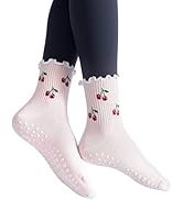 Yawlsow Pilates 女式防滑袜 瑜伽 抓地力袜 可爱 Barre 防滑运动船员 粘性袜子 锻炼 医院