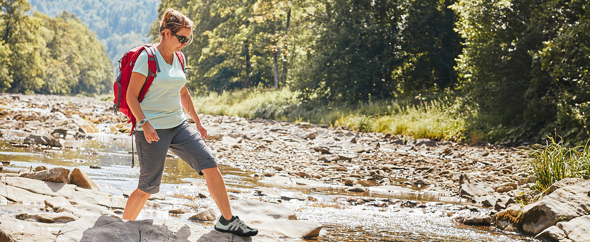 Stelle 赤脚鞋女士男士徒步水鞋带可调节鞋带成人速干沙滩游泳泳池越野跑步户外运动划船攀岩瑜伽