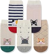 防滑普拉提瑜伽袜带抓地力女式 – 时尚水手袜,适合芭蕾舞和锻炼(尺码 5-9)