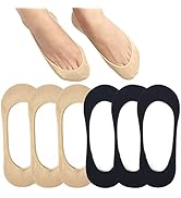 Toes Home 女式普拉提袜带防滑抓手,瑜伽船员袜适用于巴雷医院粘性拖鞋袜 4 双装