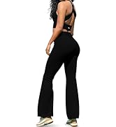 2 件套女士健身套装,2 件套搭配喇叭打底裤和运动文胸套装,适用于女式健身套装跑步瑜伽服