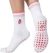 CoolMate 女式普拉提袜,瑜伽袜,船员防滑女士,适合锻炼,桶,普拉提礼品