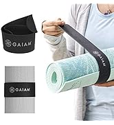 Gaiam 圆形瑜伽枕 柔软冥想靠垫 适用于瑜伽、按摩和背部支撑 透气棉填充 拉链超细纤维套 易携带手柄 可机洗