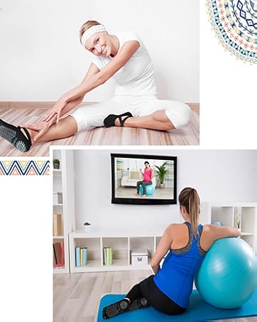 Ozaiic 女式瑜伽袜防滑抓地带,非常适合普拉提、纯芭蕾舞、舞蹈、赤脚锻炼