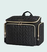 BAGSMART 女士手提包带拉链,绗缝手提包健身手提包,带瑜伽垫肩带,适合旅行运动