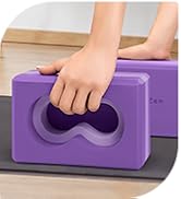 Deep-Zen® 瑜伽砖手腕支撑;瑜伽块 2 件装,带护膝和带子,减轻手腕重量;耐用、多功能瑜伽砖锻炼块套装,阻止瑜伽