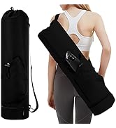 sportsnew 女士瑜伽健身包,带鞋隔层和干湿储物口袋和可调节瑜伽垫支架