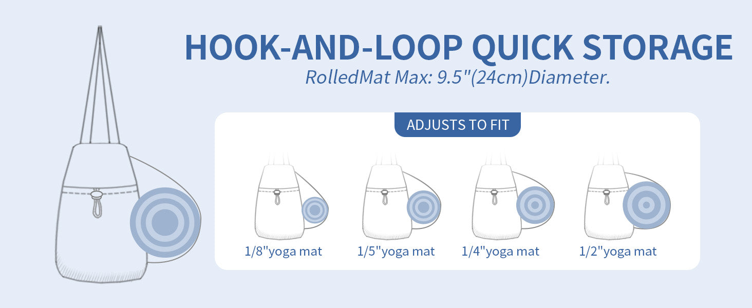 sportsnew 瑜伽垫包手提包瑜伽健身包男女防水湿口袋和钩环,快速取用存储瑜伽垫包