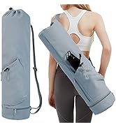 sportsnew 女士瑜伽健身包,带鞋隔层和干湿储物口袋和可调节瑜伽垫支架