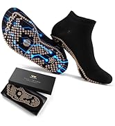 防滑普拉提瑜伽袜带抓地力女式 – 时尚水手袜,适合芭蕾舞和锻炼(尺码 5-9)