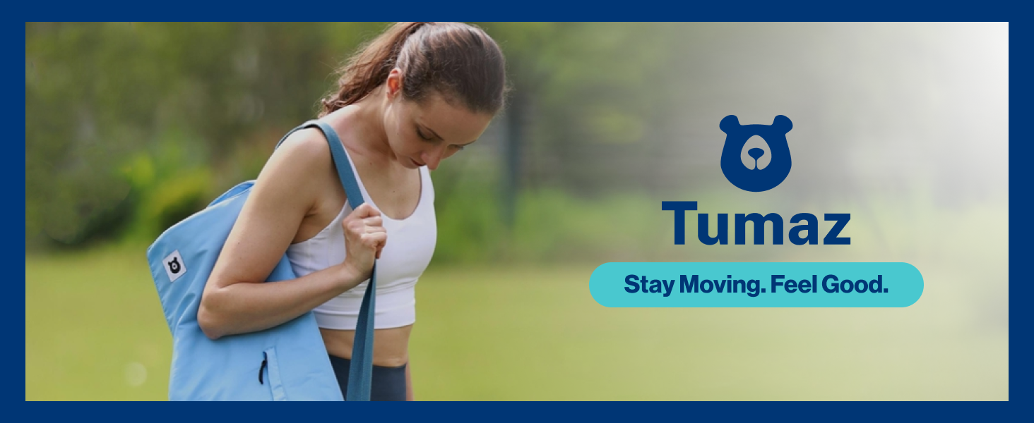 Tumaz 瑜伽垫包,带可调节肩带,适合卷垫,最大可达 26 英寸(约 66.0 厘米),可装必需品,坚固的G形钩闭合