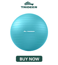 Trideer 健身球瑜伽球,办公室座椅和平衡球椅,普拉提稳定球,物理治疗,核心训练和平衡改善和拉伸