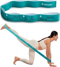 10-Loop Yoga Strap with Door Anchor – Stretch Strap for Flexibility, Deep Stretching, and Improved Balance – Perfect Yoga Accessory for All Fitness Levels