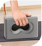 Deep-Zen® 瑜伽砖手腕支撑;瑜伽块 2 件装,带护膝和带子,减轻手腕重量;耐用、多功能瑜伽砖锻炼块套装,阻止瑜伽