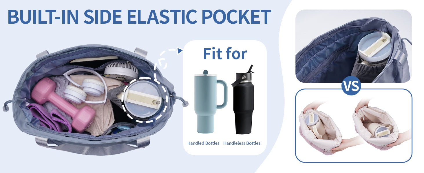 sportsnew 瑜伽垫包手提包瑜伽健身包男女防水湿口袋和钩环,快速取用存储瑜伽垫包