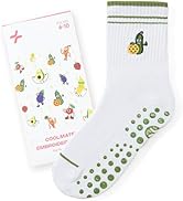 CoolMate 女式普拉提袜,瑜伽袜,船员防滑女士,适合锻炼,桶,普拉提礼品