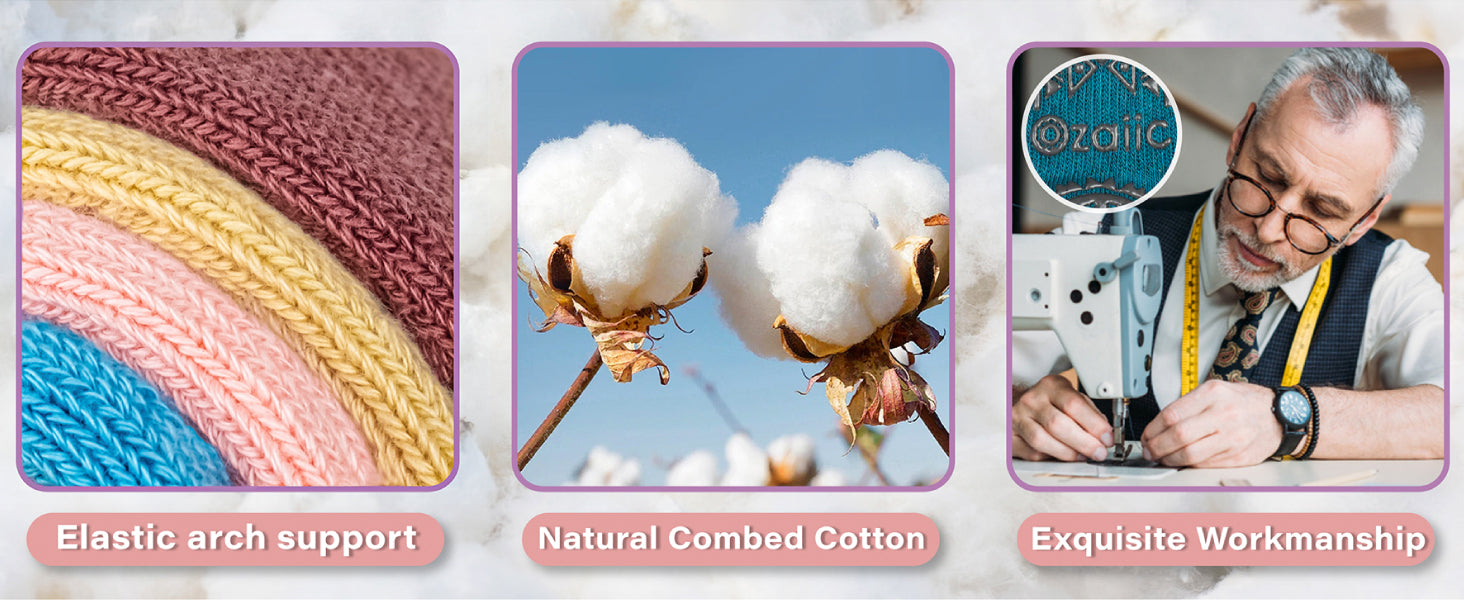 Ozaiic 女式瑜伽袜防滑抓地带,非常适合普拉提、纯芭蕾舞、舞蹈、赤脚锻炼