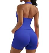 OMKAGI 2 件套女士健身套装,加垫健身上衣,带口袋,健身套装