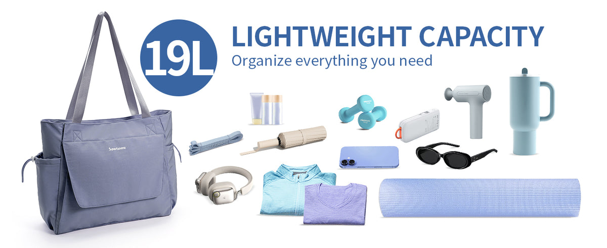 sportsnew 瑜伽垫包手提包瑜伽健身包男女防水湿口袋和钩环,快速取用存储瑜伽垫包