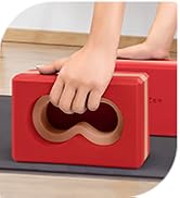 Deep-Zen® 瑜伽砖手腕支撑;瑜伽块 2 件装,带护膝和带子,减轻手腕重量;耐用、多功能瑜伽砖锻炼块套装,阻止瑜伽