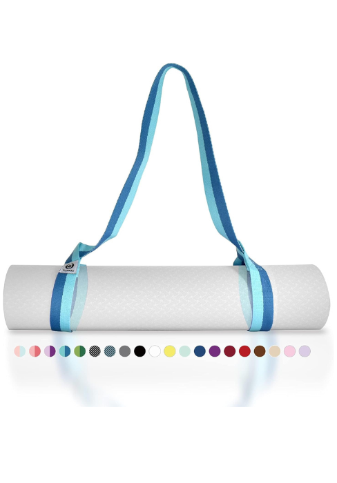 Tumaz 瑜伽垫包,带可调节肩带,适合卷垫,最大可达 26 英寸(约 66.0 厘米),可装必需品,坚固的G形钩闭合