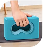 Deep-Zen® 瑜伽砖手腕支撑;瑜伽块 2 件装,带护膝和带子,减轻手腕重量;耐用、多功能瑜伽砖锻炼块套装,阻止瑜伽